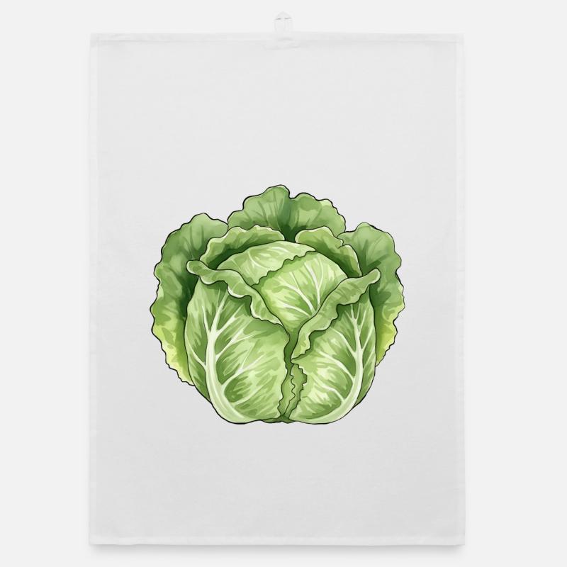 Lettuce Leaf Art Organic dish towel