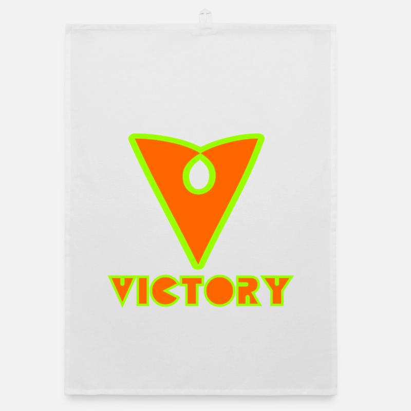 Victory - Organic Geschirrtuch - Weiß
