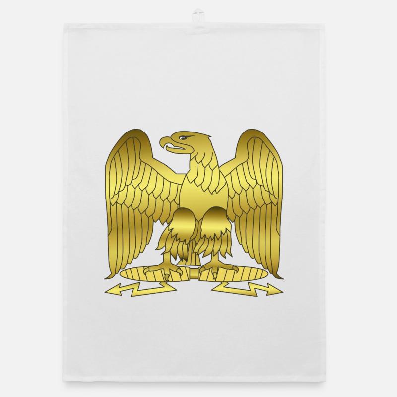Napoleon Golden Imperial Eagle Crest Organic dish towel