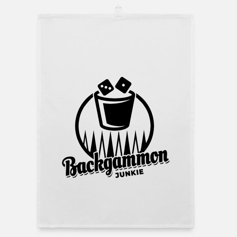 Backgammon Junkie | Board Game | Gift Organic dish towel