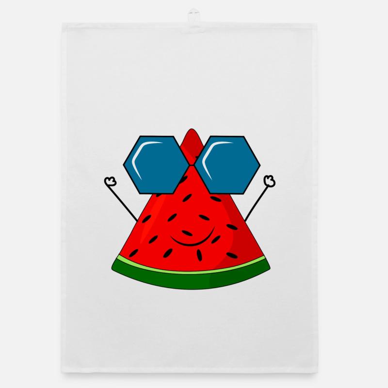 summer, watermelon, sun Organic dish towel