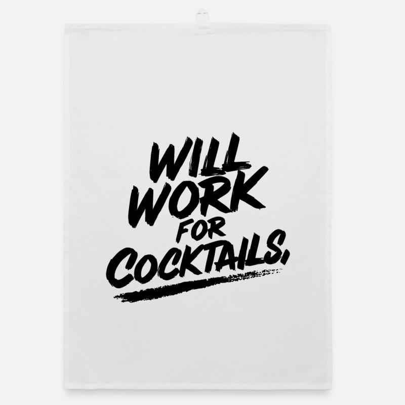 Will work for cocktails Organic dish towel