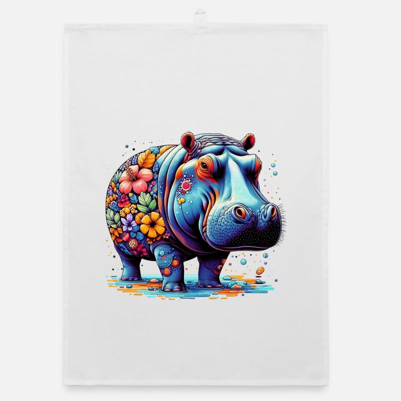 Nilpferd Organic Geschirrtuch