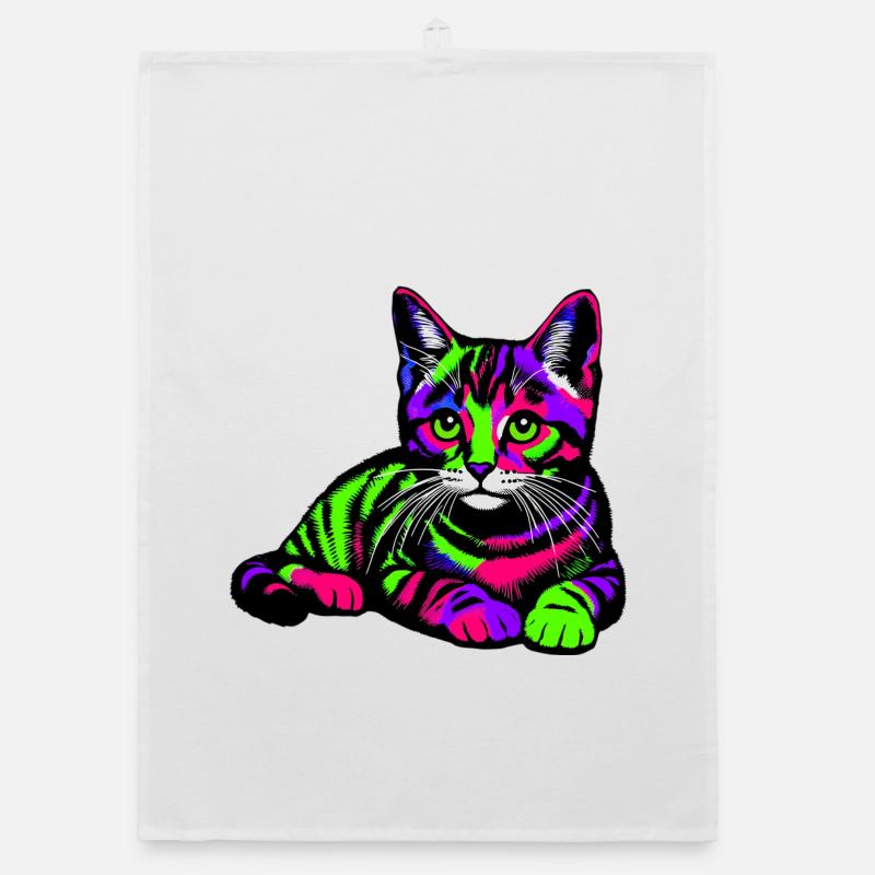 Cat Organic dish towel