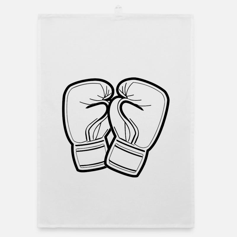 Gants de boxe Line Art Torchon bio