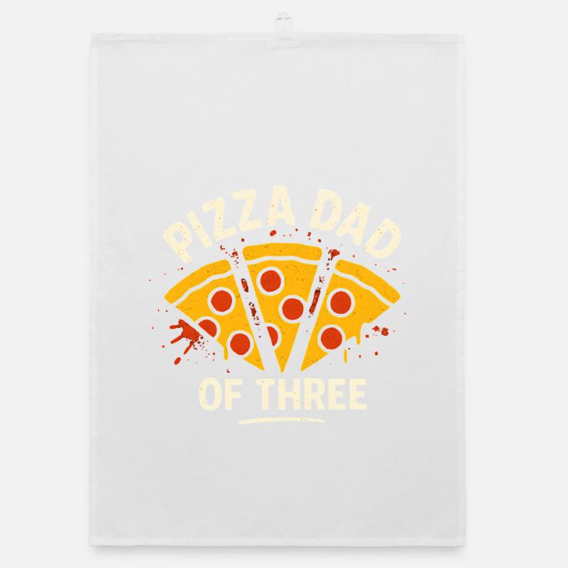 Papa Pizza von drei Organic Geschirrtuch
