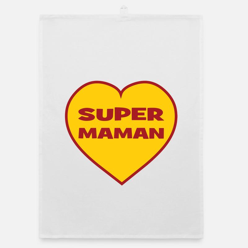 Super-Mama – Muttertag Organic Geschirrtuch