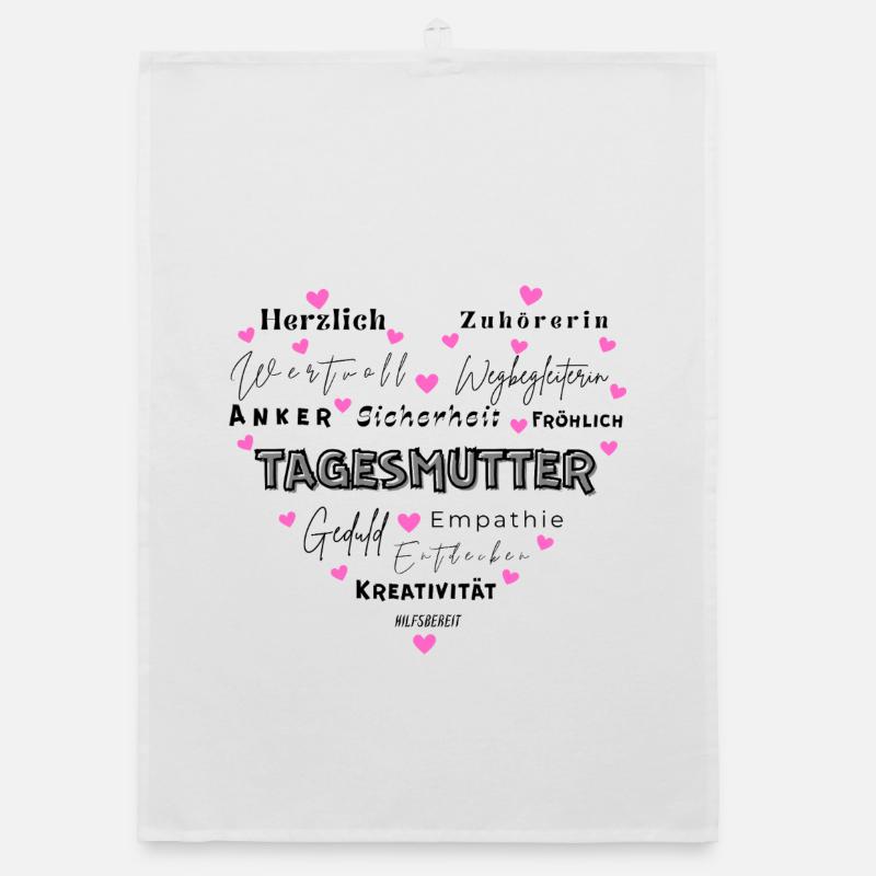 Geschenk Tagesmutter Organic Geschirrtuch