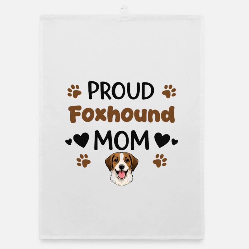 Fière mère Foxhound, Foxhound américain Torchon bio