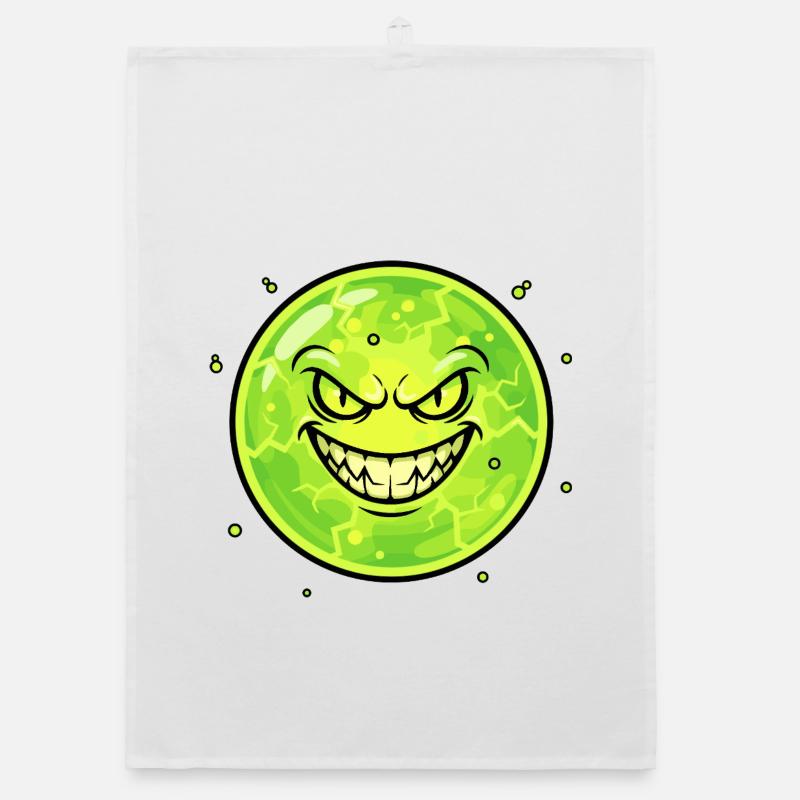 Grim Moon with Grin Organic dish towel