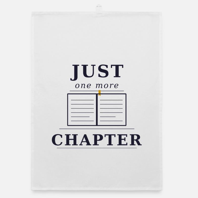 Juste un chapitre de plus - Torchon bio - blanc