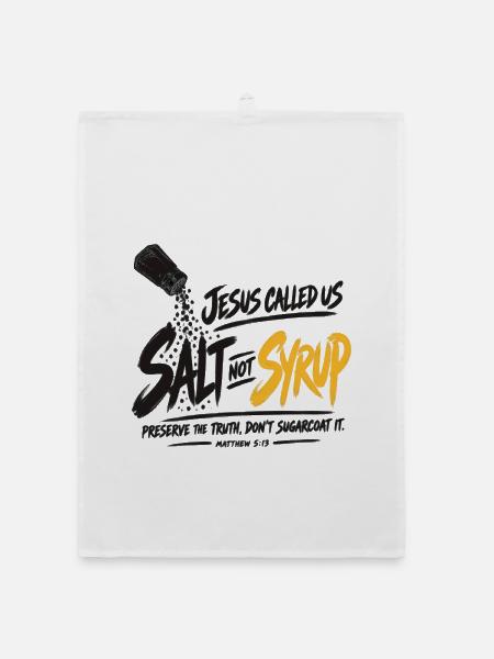 Graffiti-Skript-Burst-Logo - Organic Geschirrtuch - Weiß - Vorne