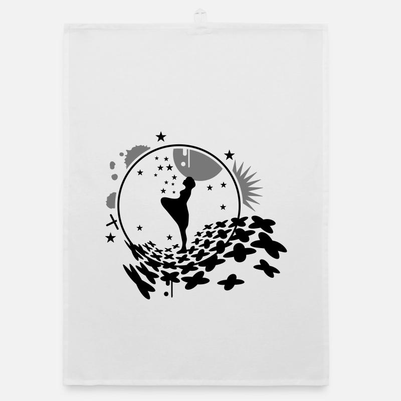 Die Sterntaler Mädchen mit Sterne Organic Geschirrtuch