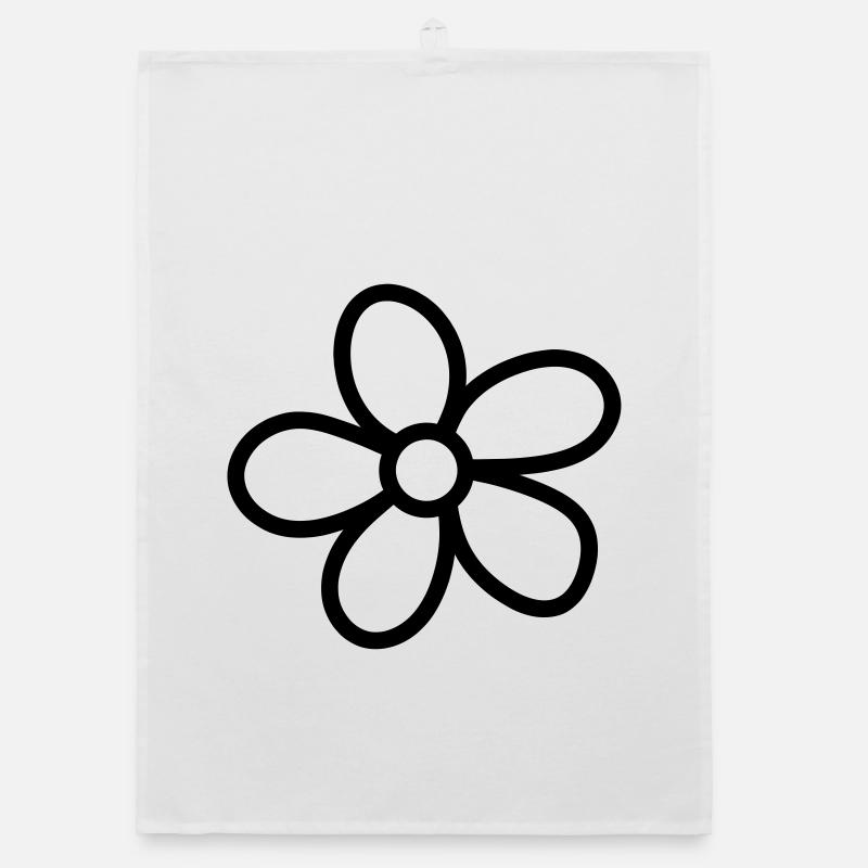 Bloom fleur fleurit peu naturellement Torchon bio