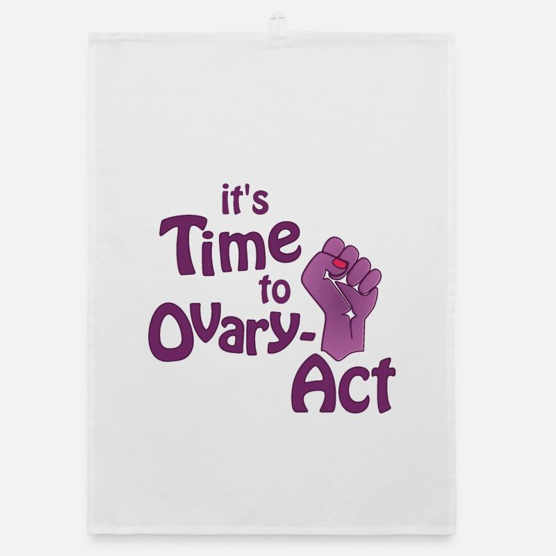 il est temps d’agir violet sur l’ovaire Torchon bio