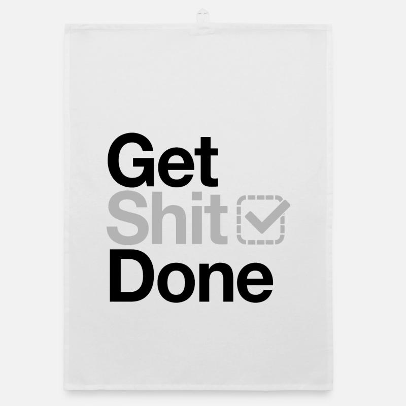Get Shit Done Organic dish towel