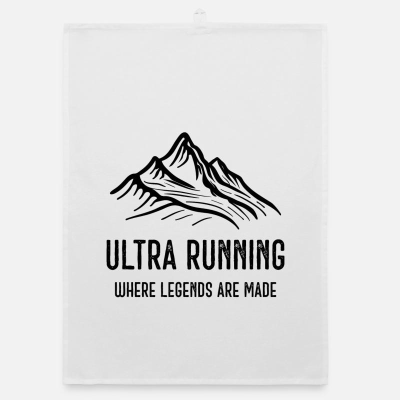 Ultra Running - Where Legends Are Made Organic dish towel