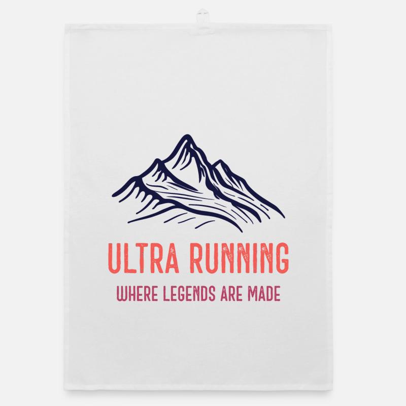 Ultra Running - Where Legends Are Made Organic dish towel