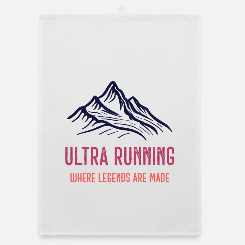 Ultra Running - Where Legends Are Made Organic dish towel
