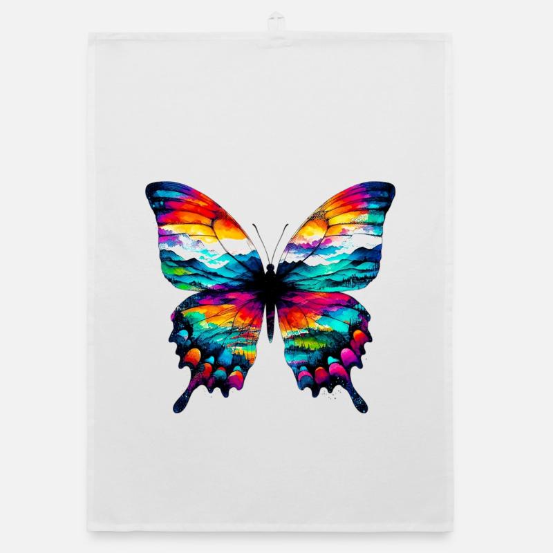 Butterfly Organic dish towel