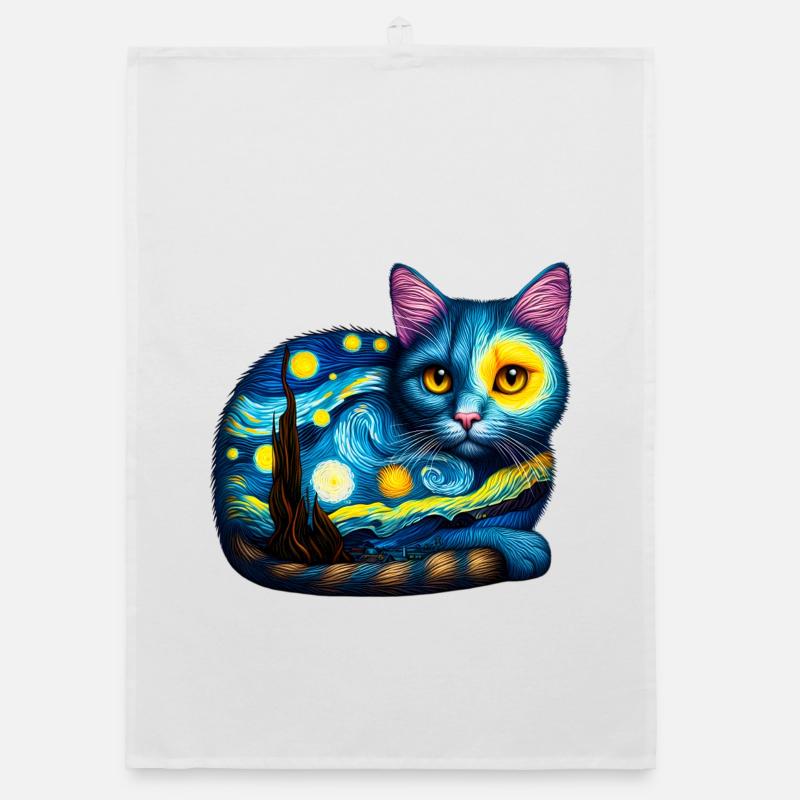 Cat Organic dish towel
