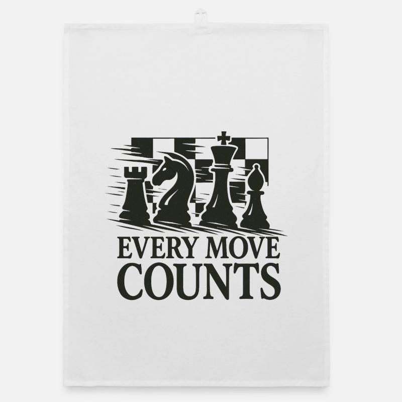 Strategic Chess Artwork Organic dish towel