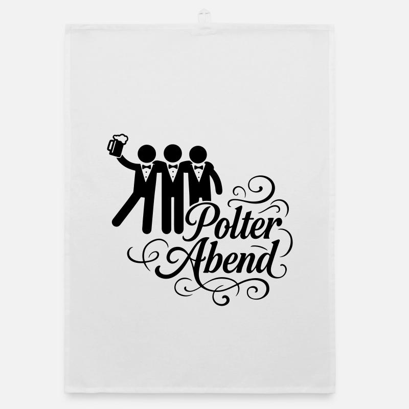 Polterabend Junggesellenabschied Organic Geschirrtuch