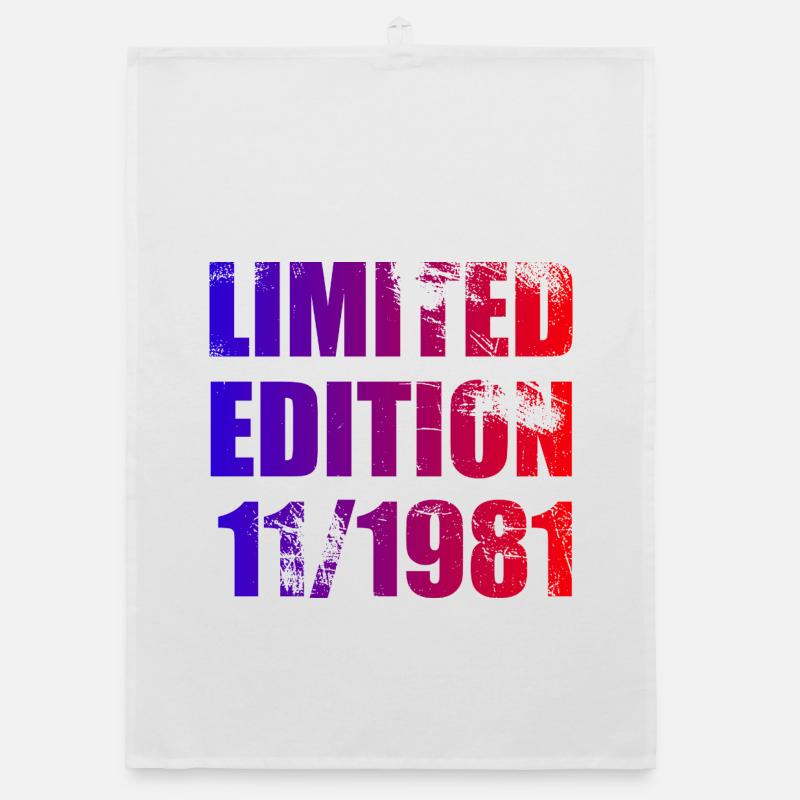 44th Birthday Limited Edition 11/1981 Organic dish towel