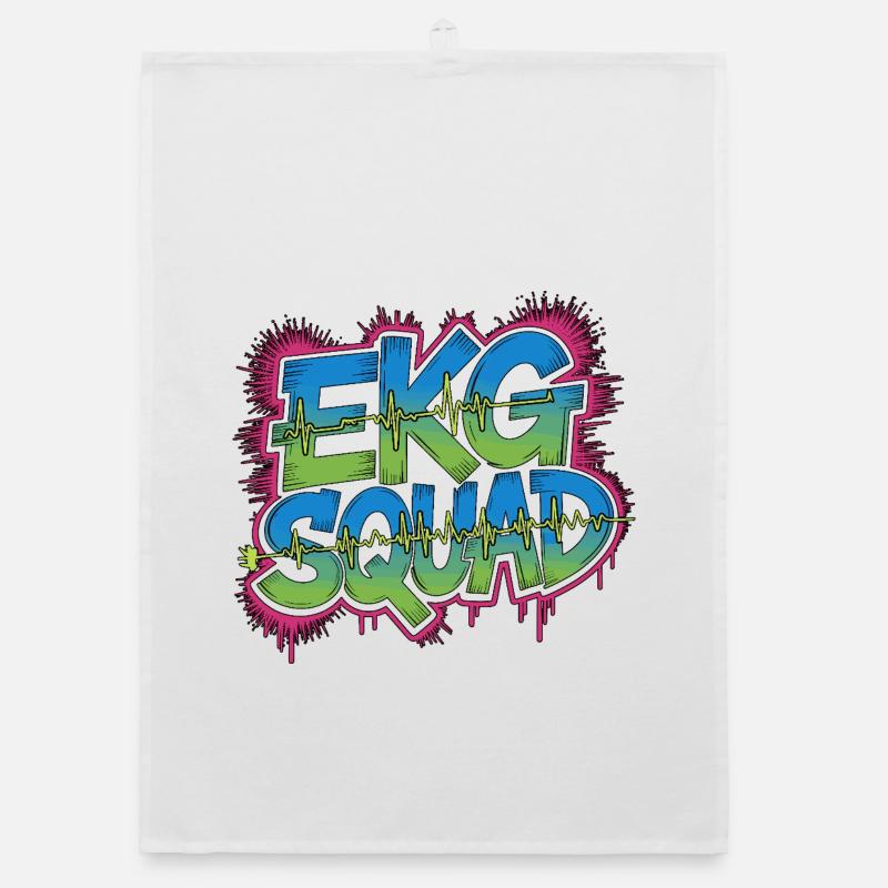 Cardiac Tech EKG Squad Pacemaker Technician Organic Geschirrtuch