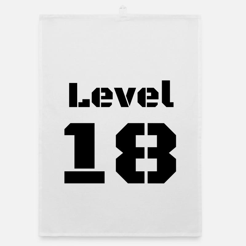 Level 18 - Organic Geschirrtuch - Weiß