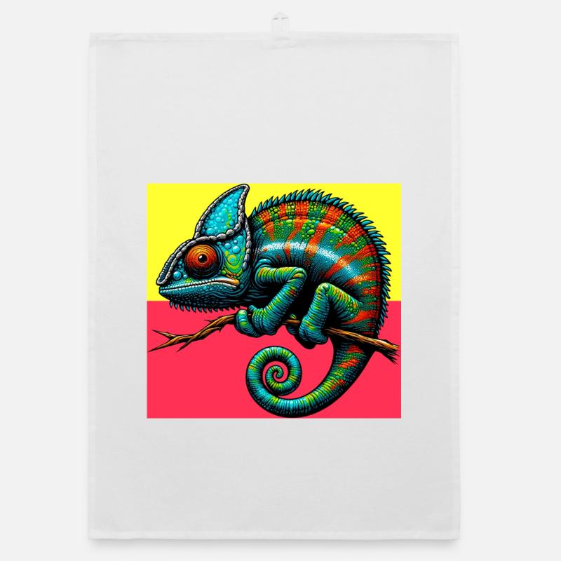 chameleon Organic dish towel