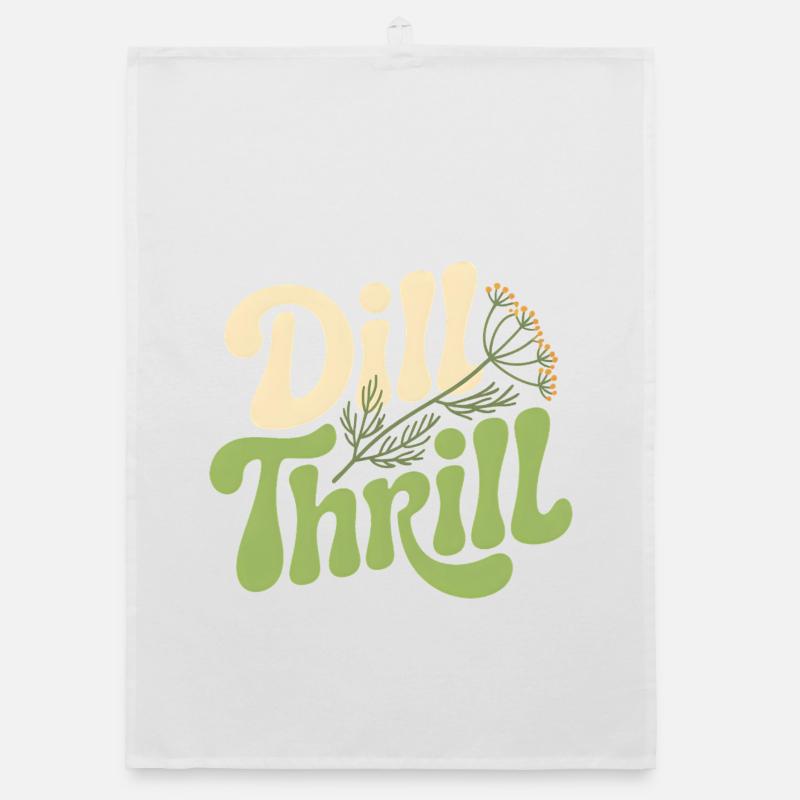 Dill-Kick | Herbs Kitchen Garden Pun Organic dish towel