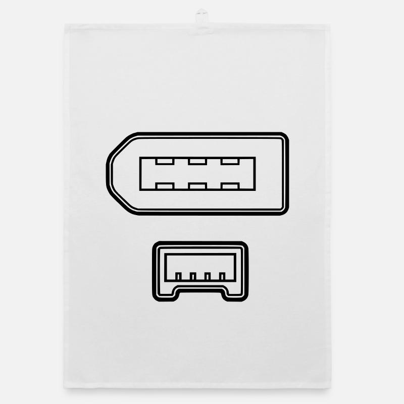 Firewire connector Organic dish towel