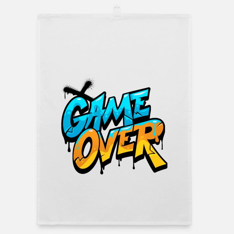 Game Over Graffiti Éclat Torchon bio