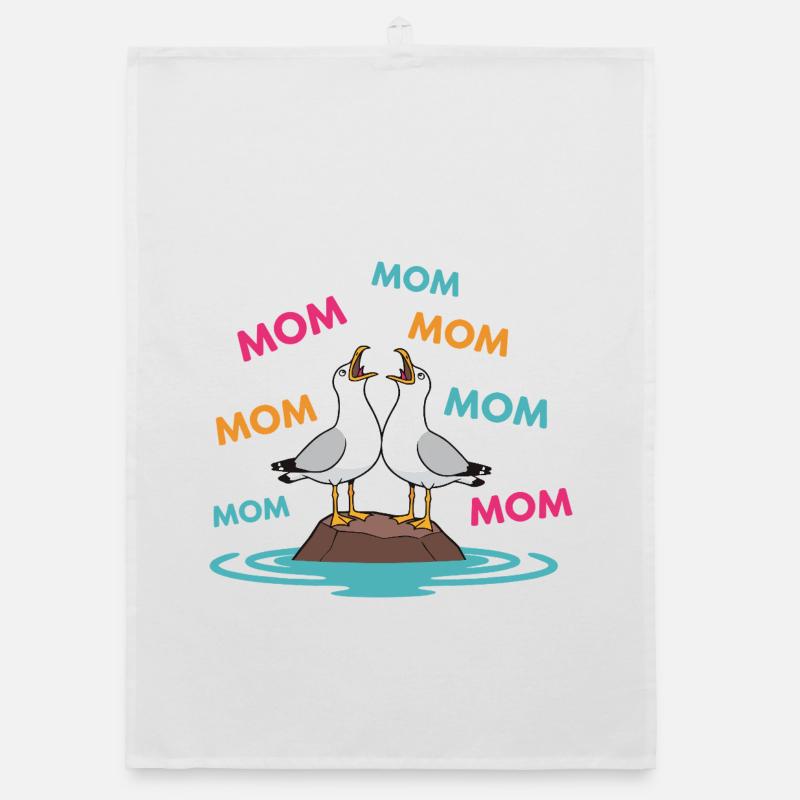 Mama Möwe Lustige Mama Möwen Muttertagshumor Organic Geschirrtuch