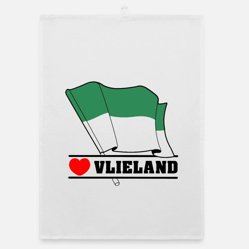 J’adore Vlieland – Design du drapeau de l’île Torchon bio