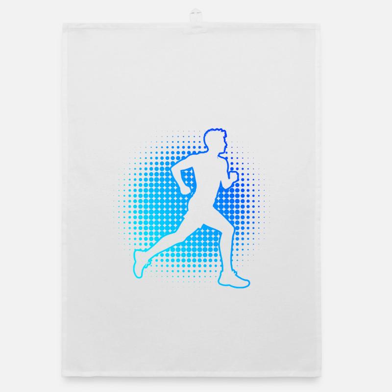 Gift idea for a running with running Organic dish towel