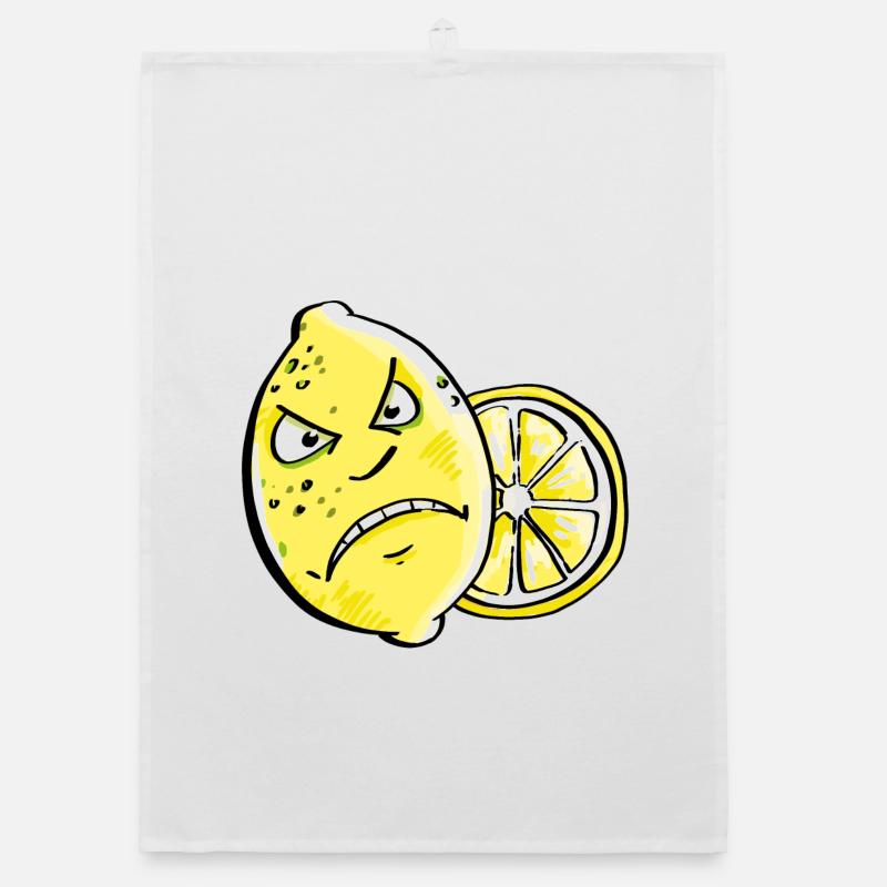 Bin sour - lemon - citrus Organic dish towel
