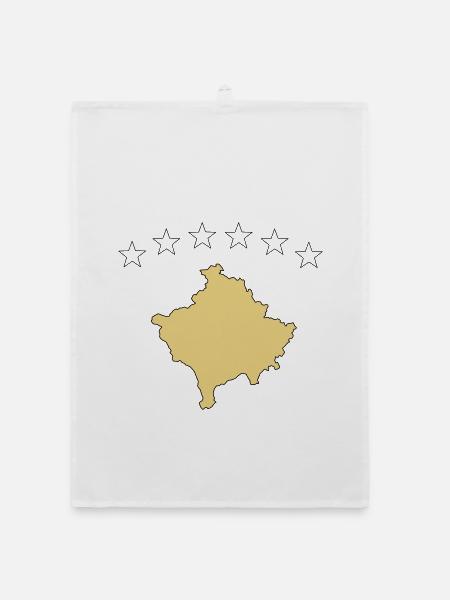 kosovo - Organic Geschirrtuch - Weiß - Vorne