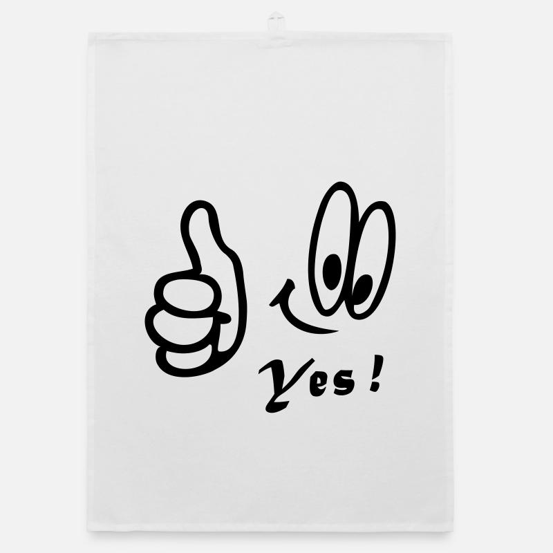 Number One , Yes, Comic Organic Geschirrtuch