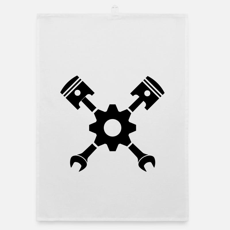 Piston clé croisée avec engrenage Torchon bio