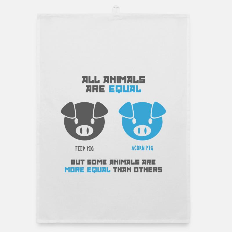 Futterschwein, Eichelschwein Organic Geschirrtuch