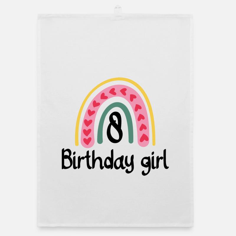 Regenbogen-Herz-Bogen Organic Geschirrtuch