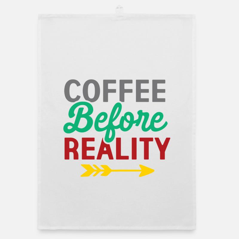 Le café avant la réalité Torchon bio