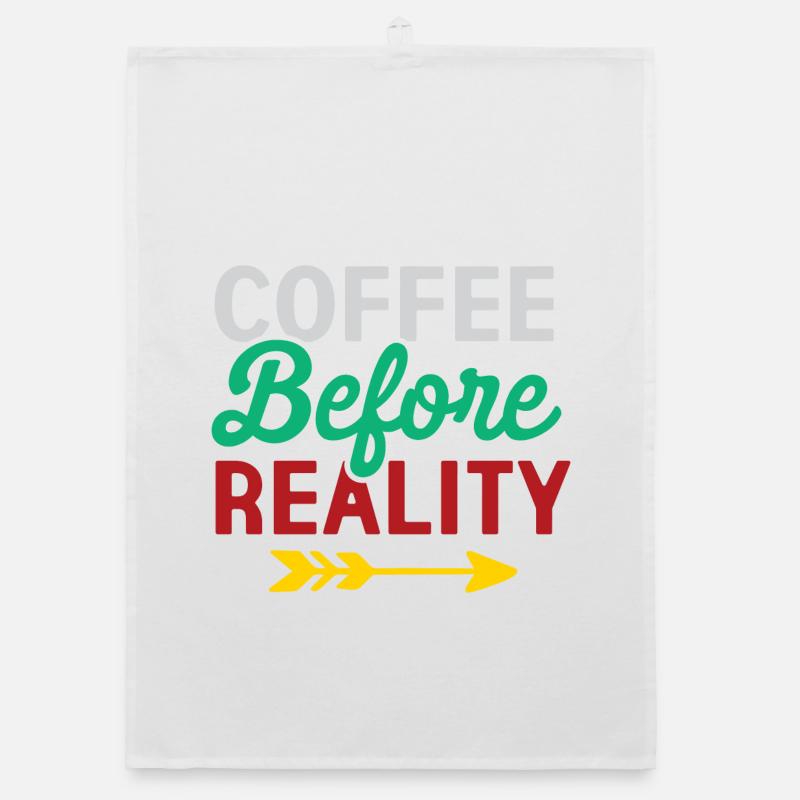 Le café avant la réalité Torchon bio