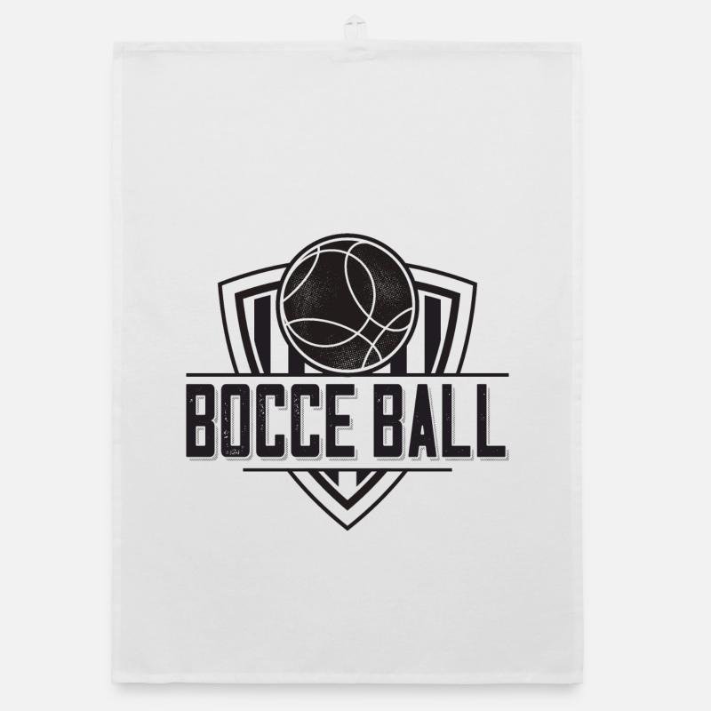Bocce Spruch Bocce Ball mit Jack Bocci Game Bocce Organic Geschirrtuch