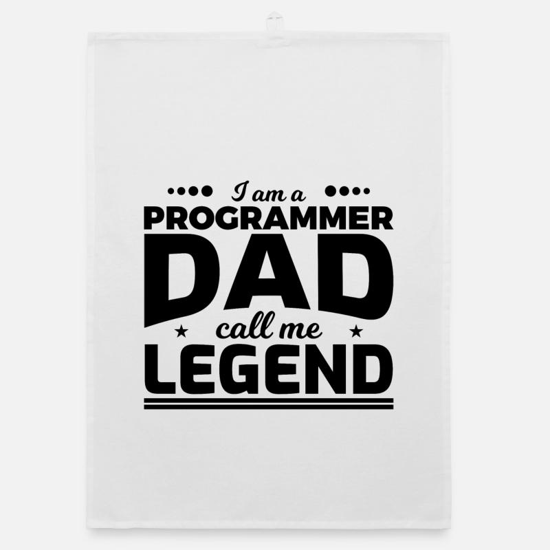 Programmer Father Calls Me Legend Organic dish towel