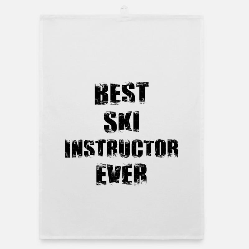 Best ski instructor ever Organic dish towel