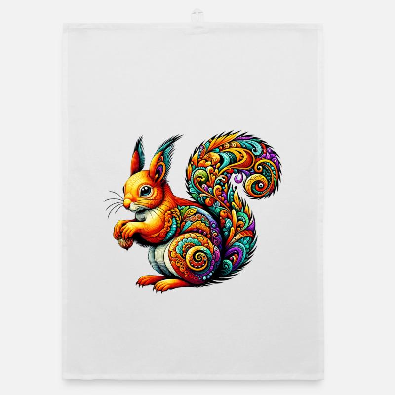 Squirrel Organic dish towel