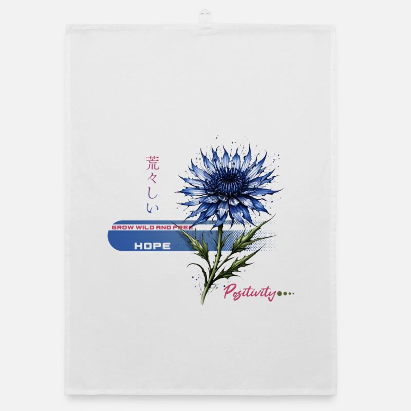Blue Bloom Hope Organic dish towel